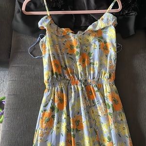 Adjustable strap floral dress - perfect for wedding guest!
